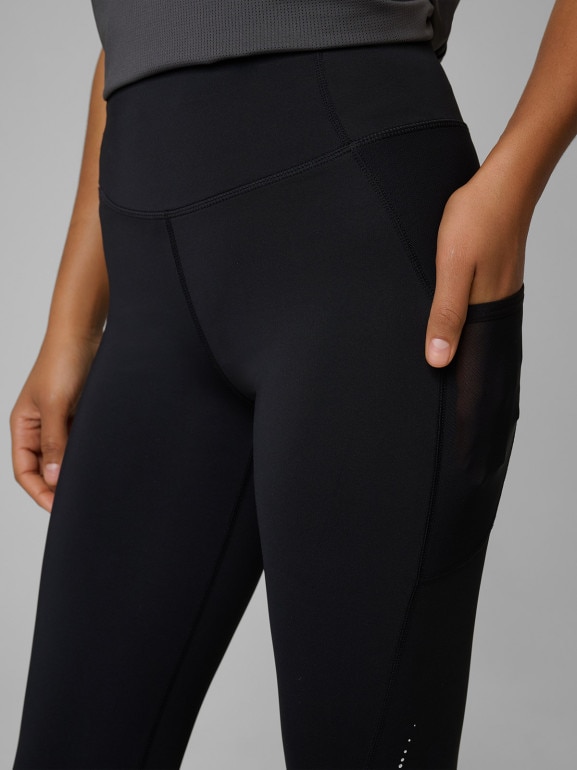 Damskie legginsy do biegania 4F 4FWSS26TFTIF396 - czarne
