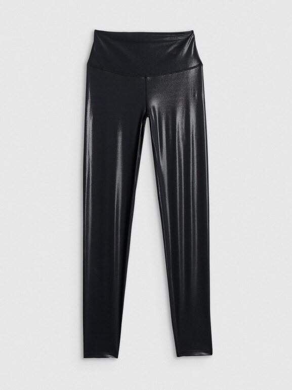 Damskie legginsy do jogi 4F 4FRSS26TFTIF494 - czarne