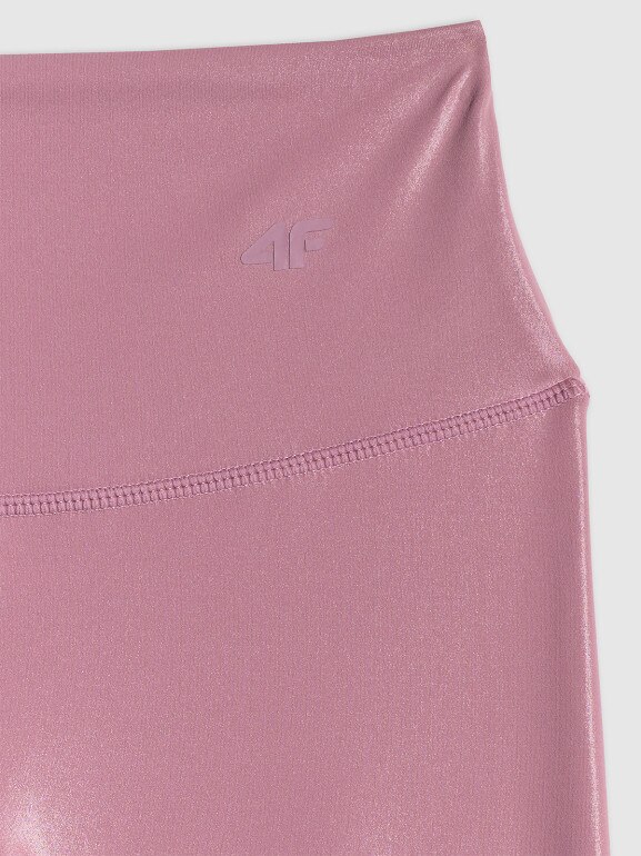 Damskie legginsy do jogi 4F 4FRSS26TFTIF494 - różowe