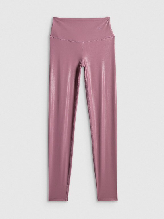 Damskie legginsy do jogi 4F 4FRSS26TFTIF494 - różowe