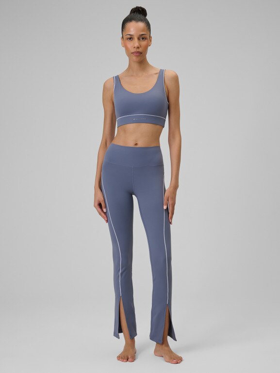 Damskie legginsy do jogi 4F 4FRSS26TFTIF495 - denim