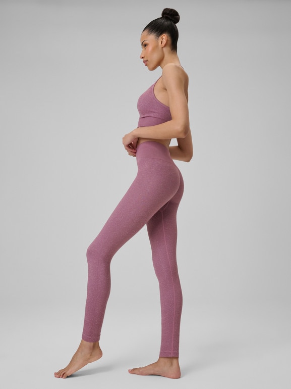 Damskie legginsy do jogi 4F 4FRSS26TFTIF496 - różowe