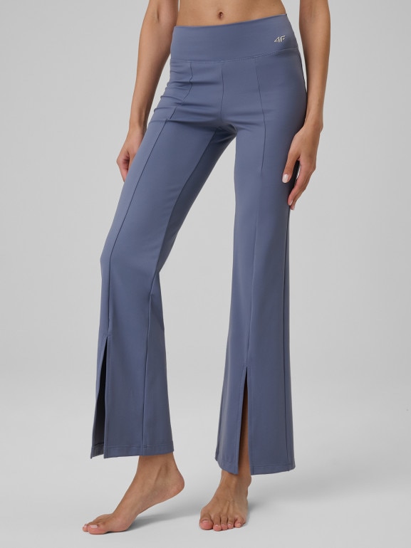 Damskie legginsy do jogi 4F 4FRSS26TFTRF1390 - denim