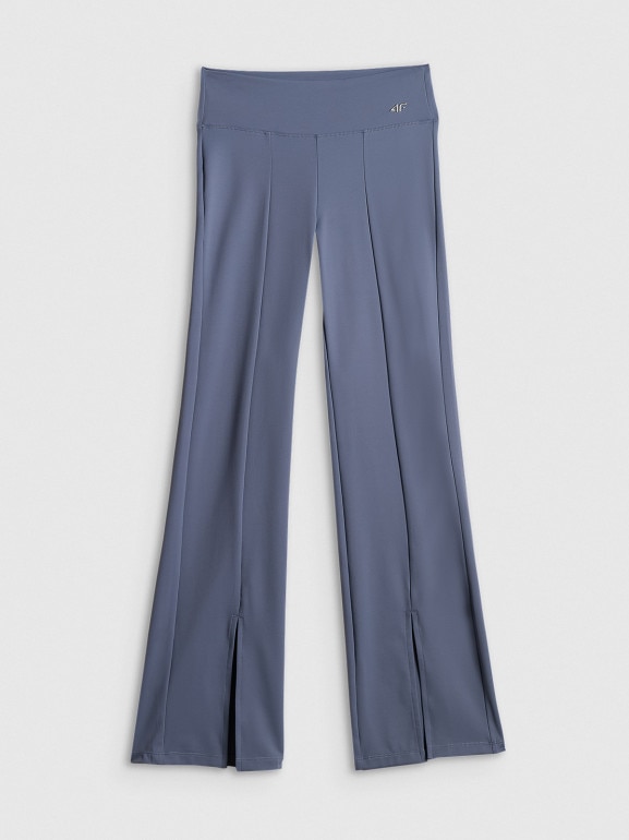 Damskie legginsy do jogi 4F 4FRSS26TFTRF1390 - denim