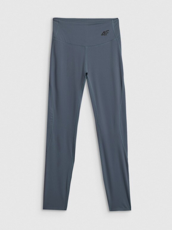 Damskie legginsy do jogi 4F 4FWSS26TFTIF404 - denim