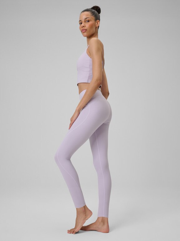 Damskie legginsy do jogi 4F 4FWSS26TFTIF404 - fioletowe