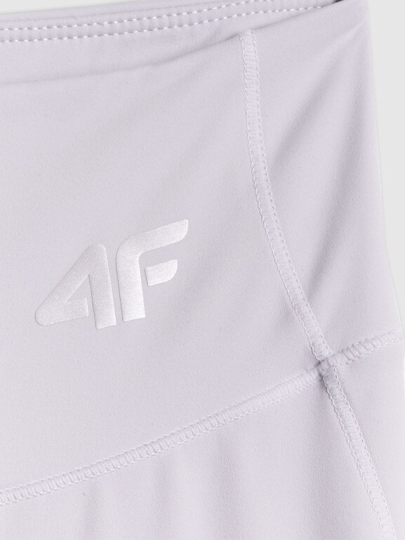 Damskie legginsy do jogi 4F 4FWSS26TFTIF404 - fioletowe