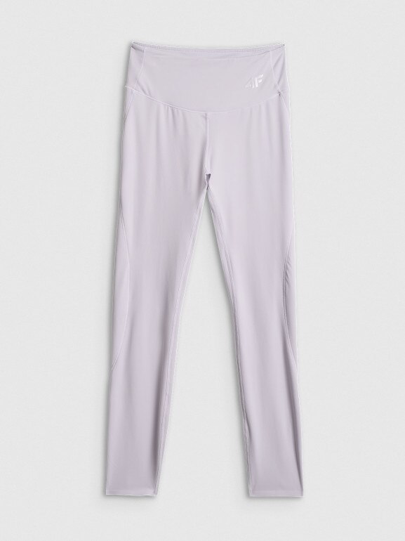 Damskie legginsy do jogi 4F 4FWSS26TFTIF404 - fioletowe