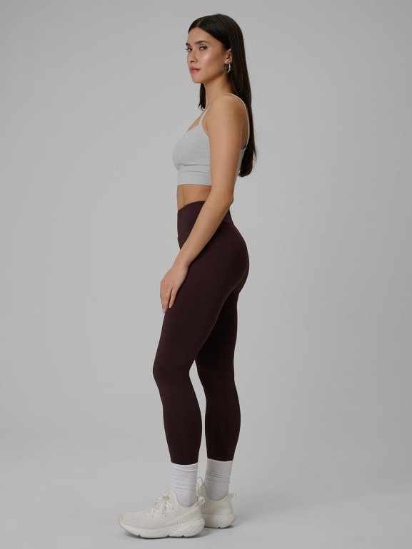 Damskie legginsy dzianinowe 4F 4FRSS26TTIGF323 - brązowe