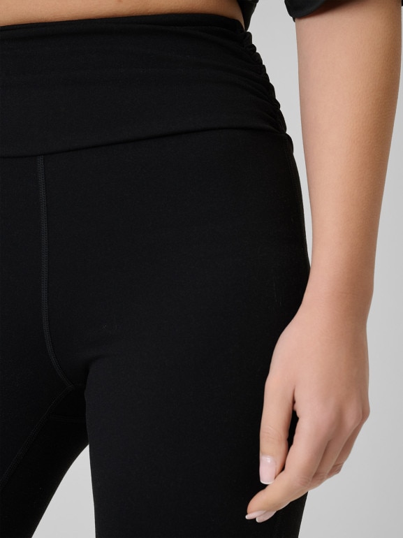 Damskie legginsy dzianinowe 4F 4FRSS26TTIGF324 - czarne