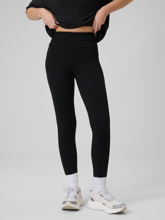 Damskie legginsy dzianinowe 4F 4FRSS26TTIGF324 - czarne