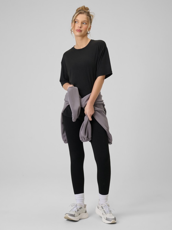 Damskie legginsy dzianinowe 4F 4FRSS26TTIGF324 - czarne