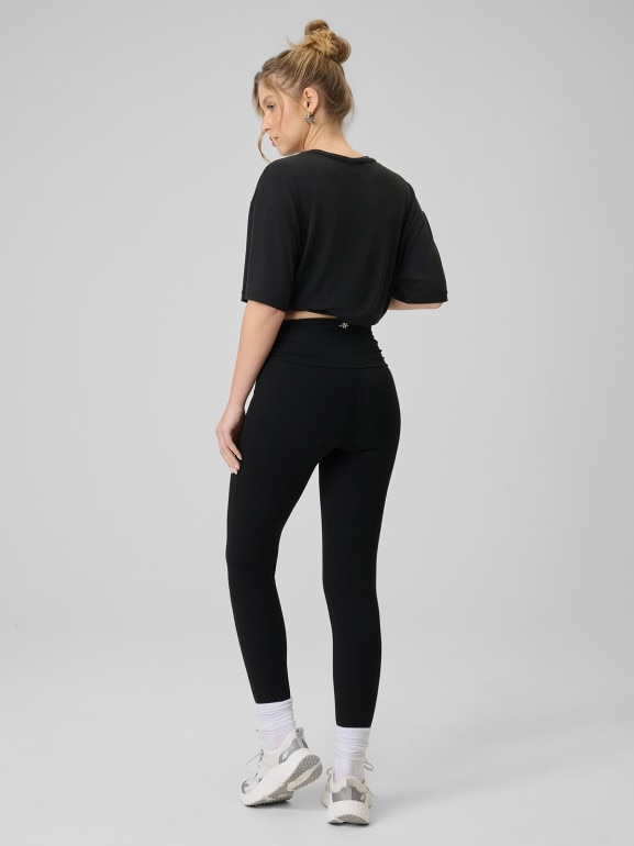 Damskie legginsy dzianinowe 4F 4FRSS26TTIGF324 - czarne