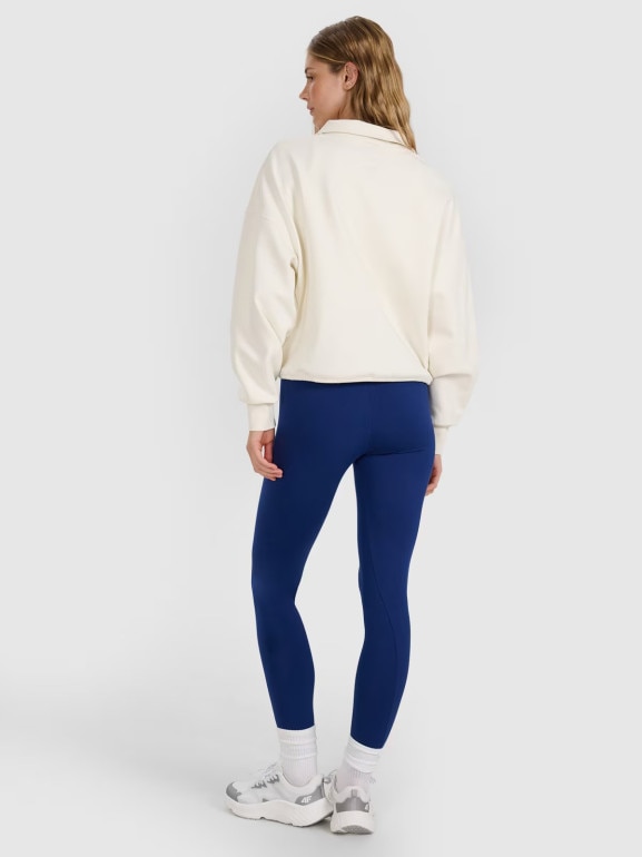 Damskie legginsy dzianinowe 4F 4FWMM00TTIGF195 - granatowe