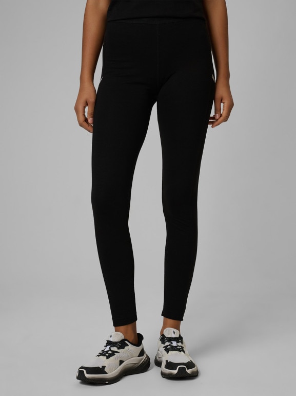 Damskie legginsy dzianinowe 4F 4FWSS26TTIGF261 - czarne