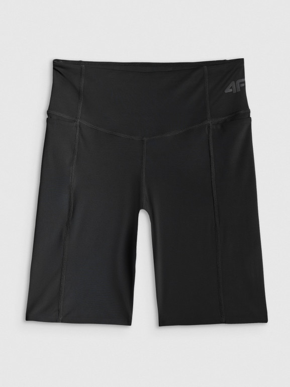 Damskie legginsy kolarki trekkingowe 4F 4FWSS26TFSTF067 - czarne