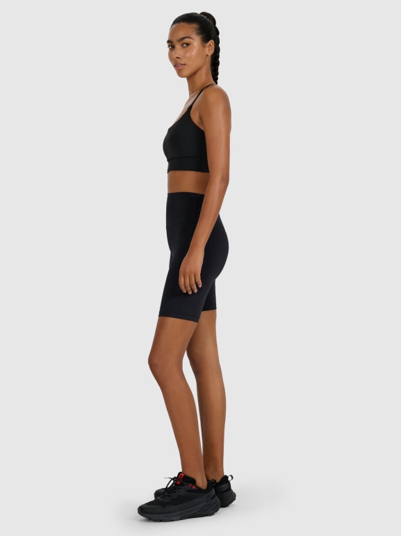 Damskie legginsy kolarki treningowe 4F 4FWMM00TFSTF079 - czarne