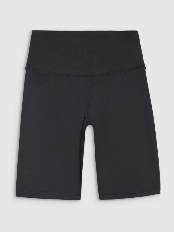 Damskie legginsy kolarki treningowe 4F 4FWMM00TFSTF079 - czarne