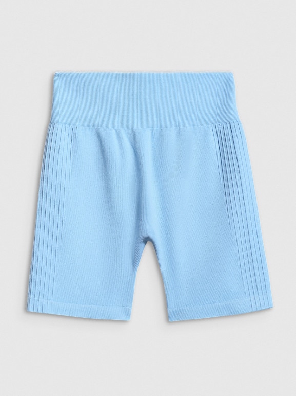 Damskie legginsy kolarki treningowe 4F 4FWSS26TFSTF087 - niebieskie