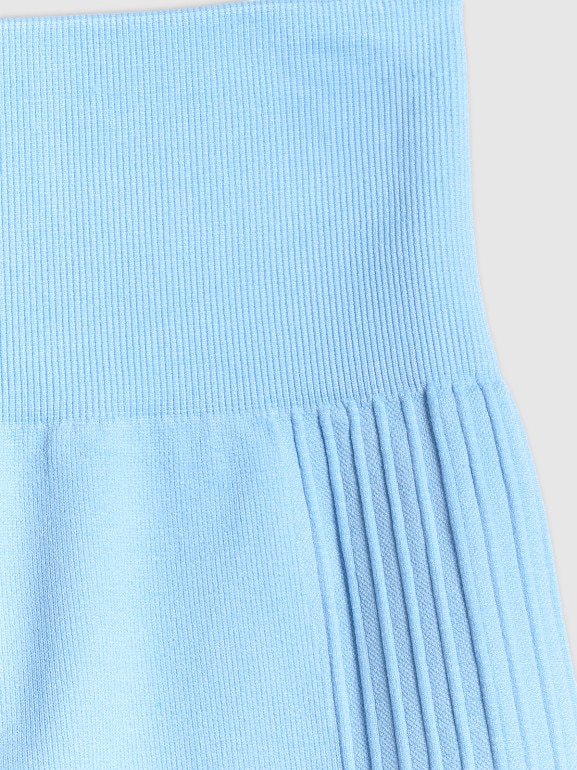 Damskie legginsy kolarki treningowe 4F 4FWSS26TFSTF087 - niebieskie