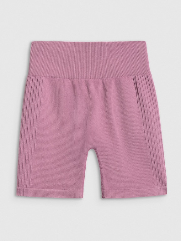 Damskie legginsy kolarki treningowe 4F 4FWSS26TFSTF087 - różowe