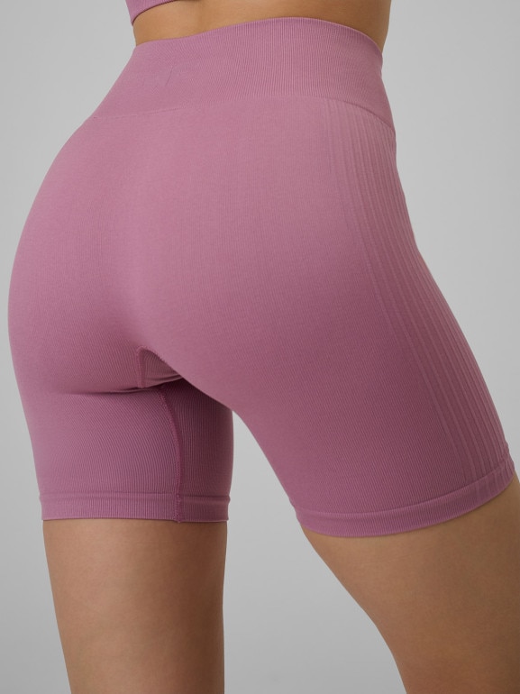 Damskie legginsy kolarki treningowe 4F 4FWSS26TFSTF087 - różowe