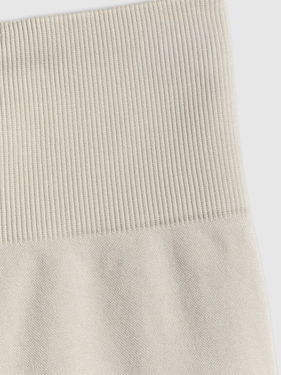 Damskie legginsy kolarki treningowe 4F 4FWSS26TFSTF109 - beżowe