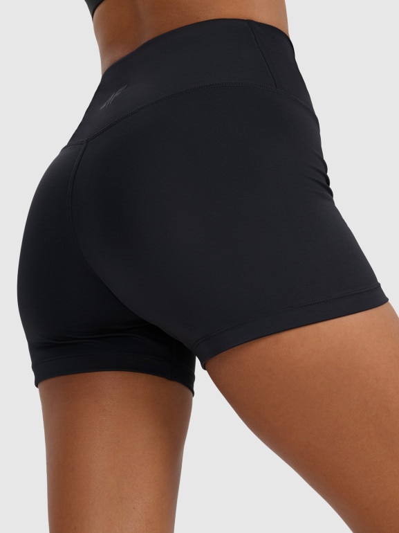 Damskie legginsy krótkie treningowe 4F 4FWMM00TFSTF081 - czarne