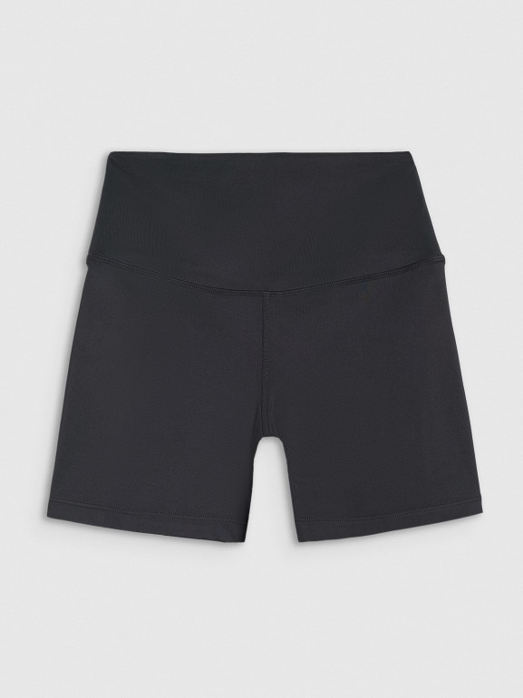 Damskie legginsy krótkie treningowe 4F 4FWMM00TFSTF081 - czarne