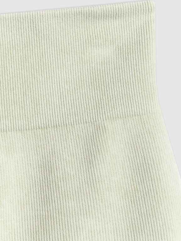 Damskie legginsy krótkie treningowe 4F 4FWSS26TFSTF072 - zielone