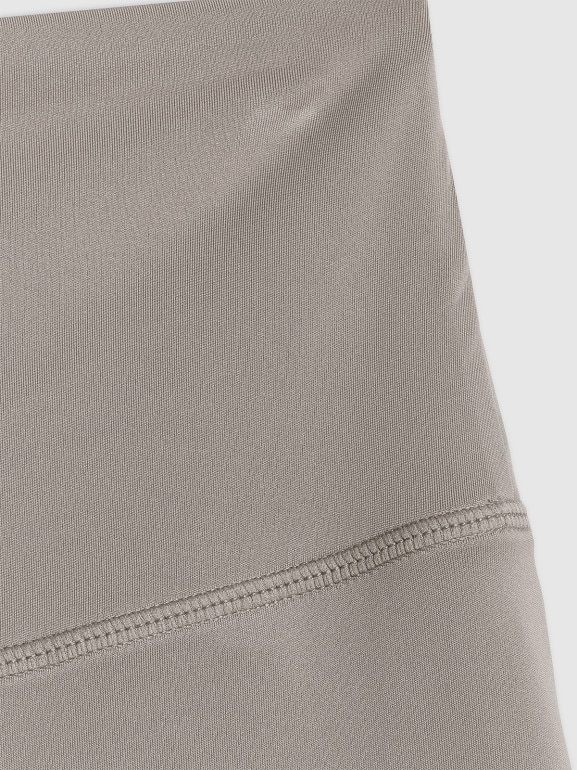 Damskie legginsy krótkie treningowe 4F 4FWSS26TFSTF086 - khaki