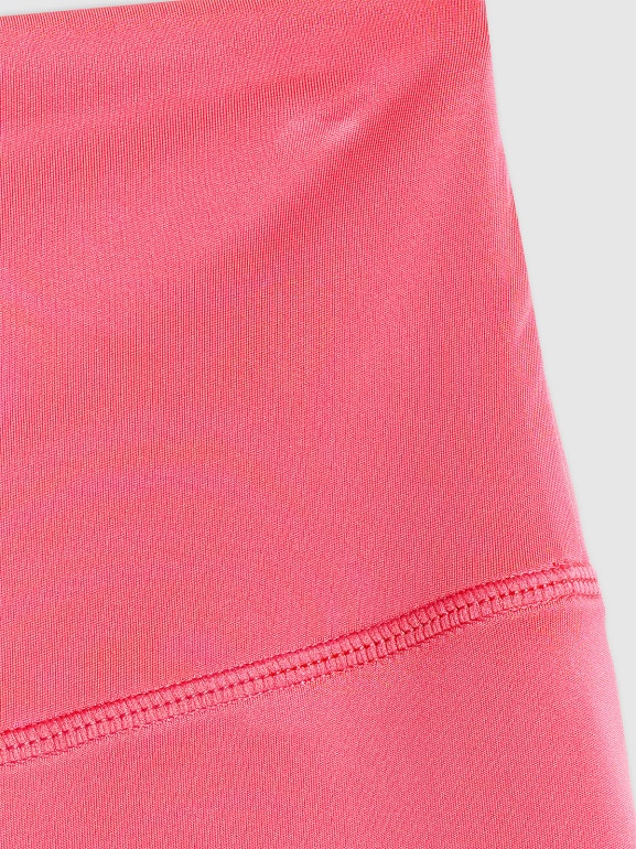 Damskie legginsy krótkie treningowe 4F 4FWSS26TFSTF086 - czerwone