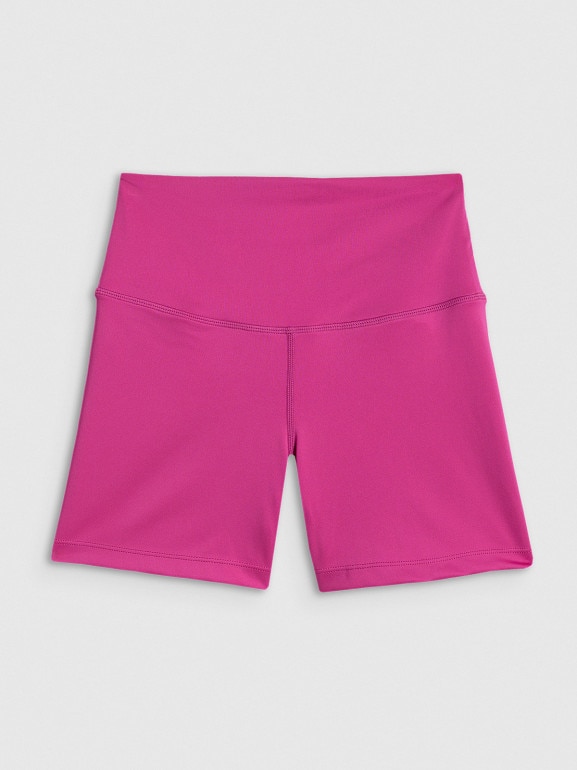 Damskie legginsy krótkie treningowe 4F 4FWSS26TFSTF086 - różowe