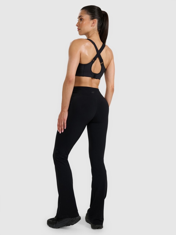 Damskie legginsy ocieplane 4F 4FWAW25TTROF1195 - czarne