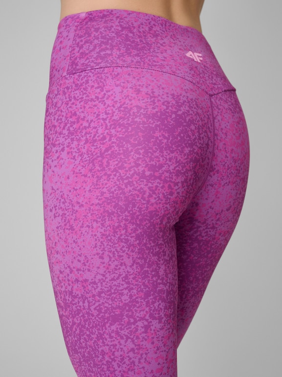 Damskie legginsy treningowe 44FRSS26TFTIF529 - różowe