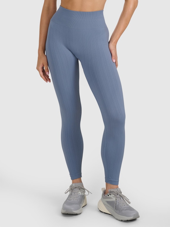 Damskie legginsy treningowe 4F 4FRAW25TFTIF450 - szare