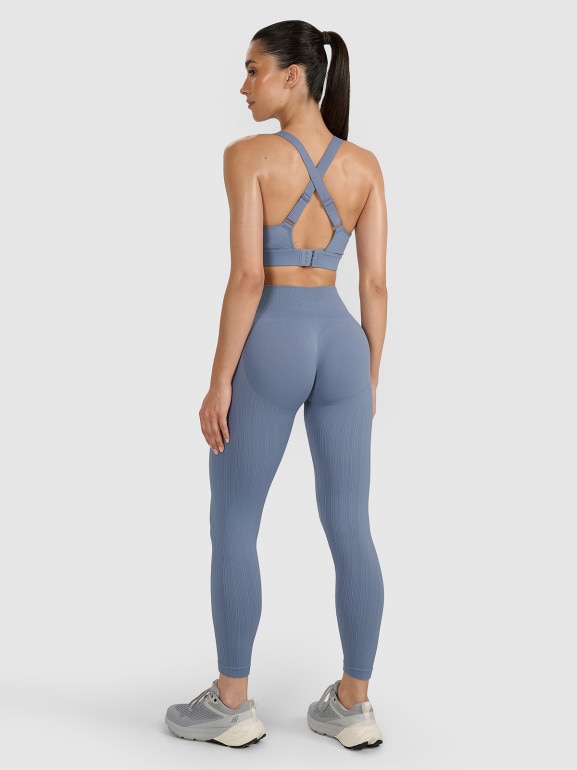 Damskie legginsy treningowe 4F 4FRAW25TFTIF450 - szare