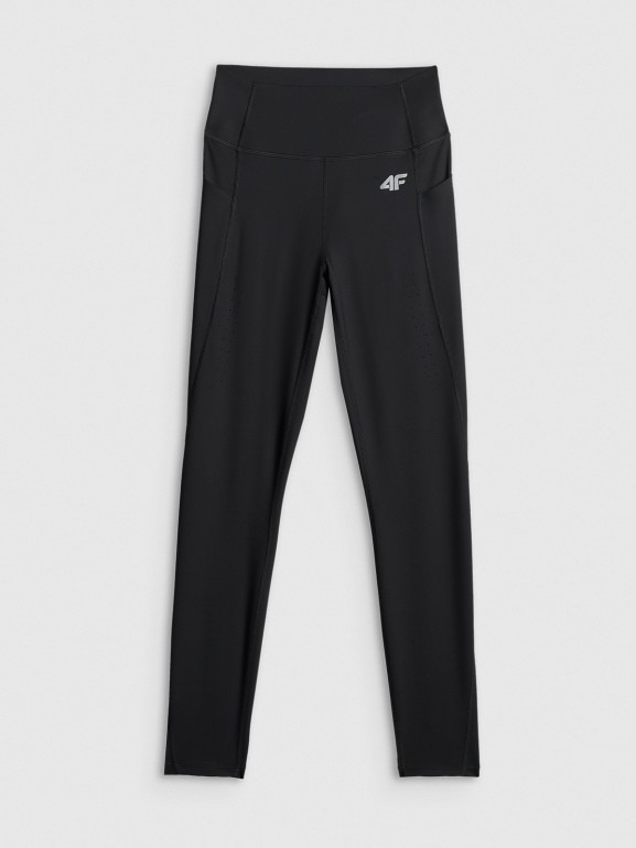 Damskie legginsy treningowe 4F 4FRSS26TFTIF503 - czarne