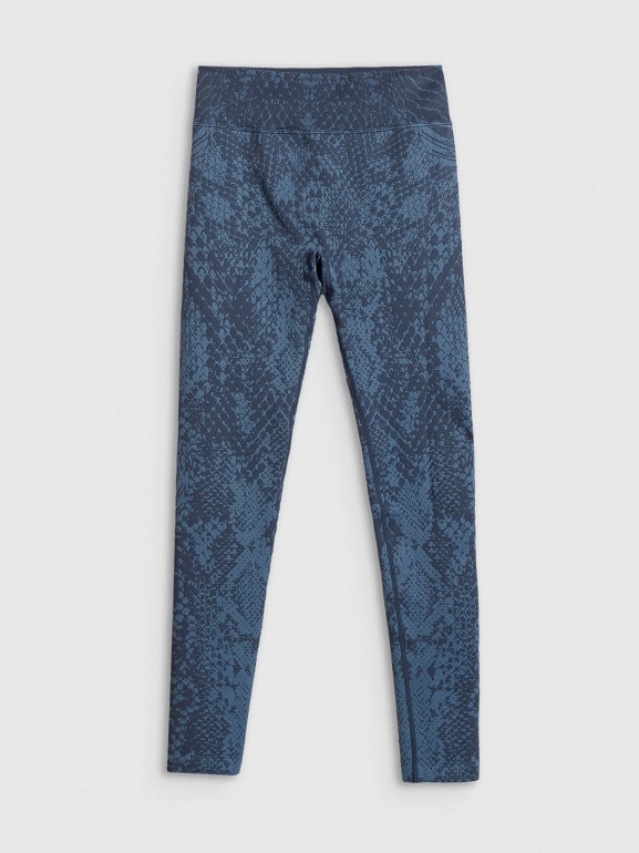 Damskie legginsy treningowe 4F 4FRSS26TFTIF507 - turkusowe