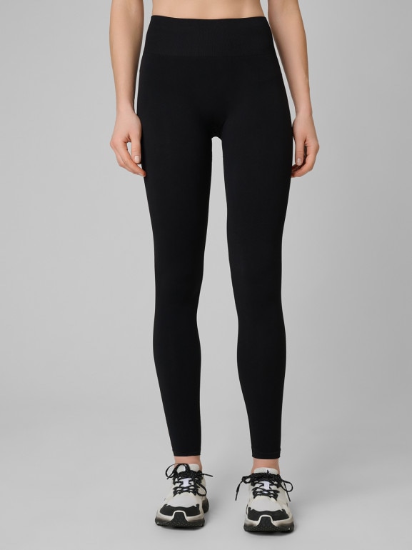 Damskie legginsy treningowe 4F 4FRSS26TFTIF531 - czarne