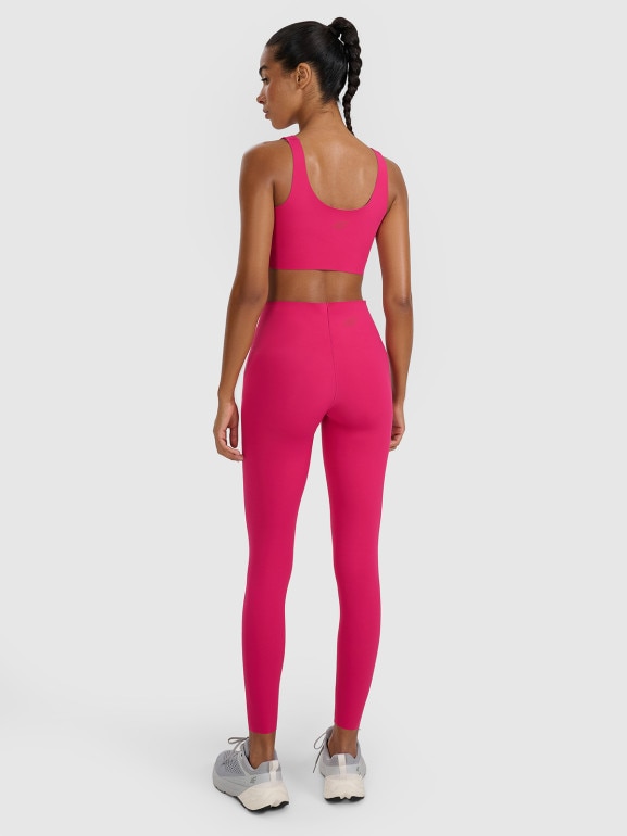 Damskie legginsy treningowe 4F 4FWAW25TFTIF358 - różowe