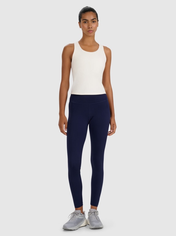 Damskie legginsy treningowe 4F 4FWAW25TFTIF360 - granatowe