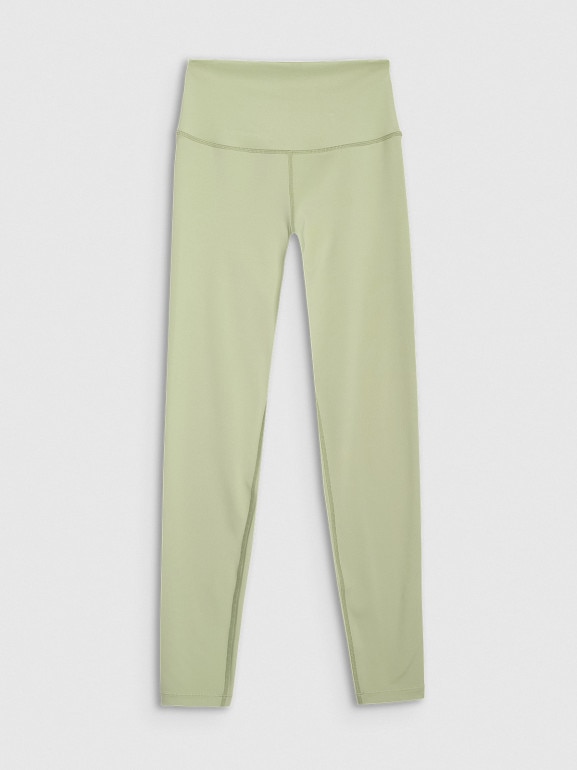 Damskie legginsy treningowe 4F 4FWAW25TFTIF360 - zielone