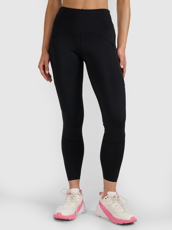 Damskie legginsy treningowe 4F 4FWAW25TFTIF364 - czarne