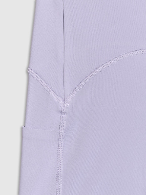 Damskie legginsy treningowe 4F 4FWAW25TFTIF364 - fioletowe