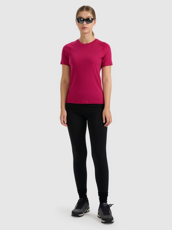 Damskie legginsy treningowe 4F 4FWAW25TFTIF373 - czarne