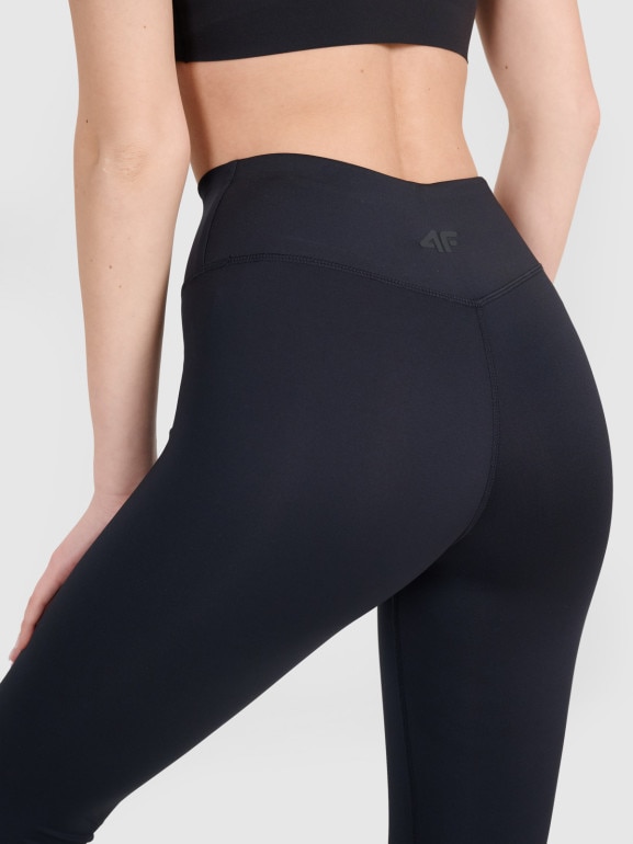 Damskie legginsy treningowe 4F 4FWMM00TFTIF412 - czarne