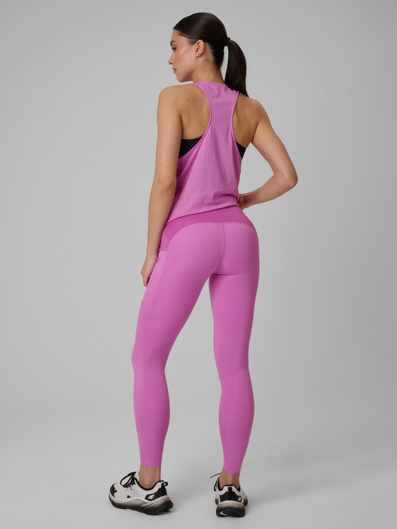 Damskie legginsy treningowe 4F 4FWSS26TFTIF397 - różowe