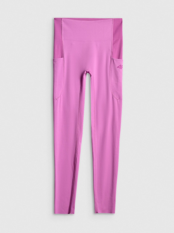Damskie legginsy treningowe 4F 4FWSS26TFTIF397 - różowe