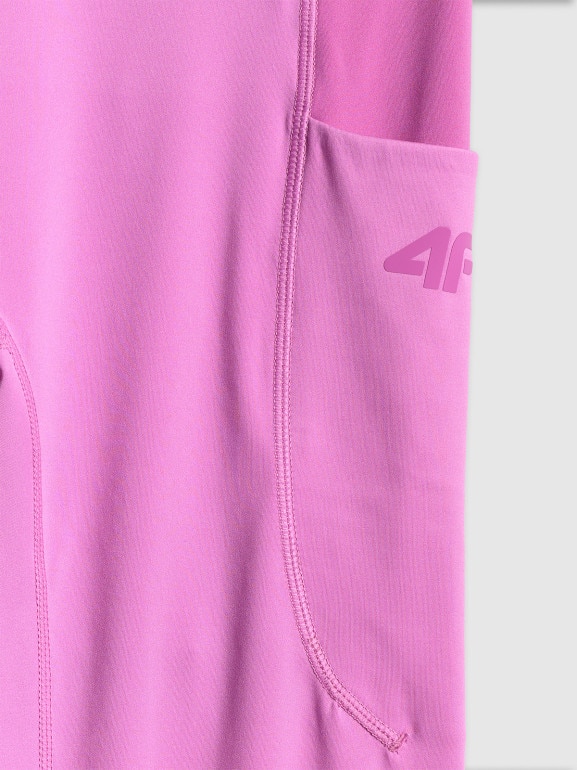 Damskie legginsy treningowe 4F 4FWSS26TFTIF397 - różowe